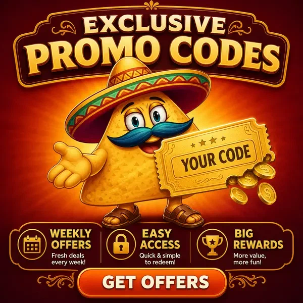 El Mariachi tortilla chip presenta voucher codice promozionale al Casinacho Casino
