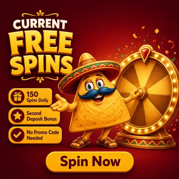 El Mariachi gira la ruota dei premi dorata mentre i giri gratuiti piovono al Casinacho Casino