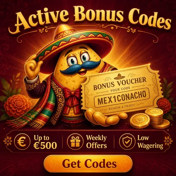 El Mariachi presenta codici bonus dorati presso l'esposizione voucher Casinacho Casino