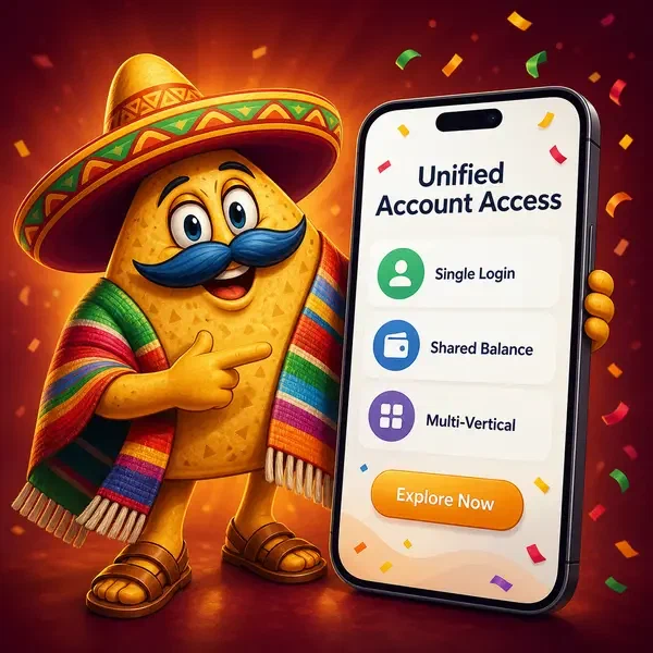 El Mariachi dà il benvenuto ai giocatori all'accesso account unificato al portale Dashboard Sections